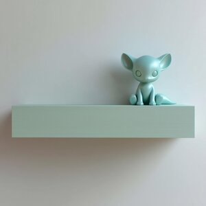 3D Printed Fantasy Fox Wall Shelf