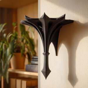 3D Printed Gothic Spire Wall Shelf