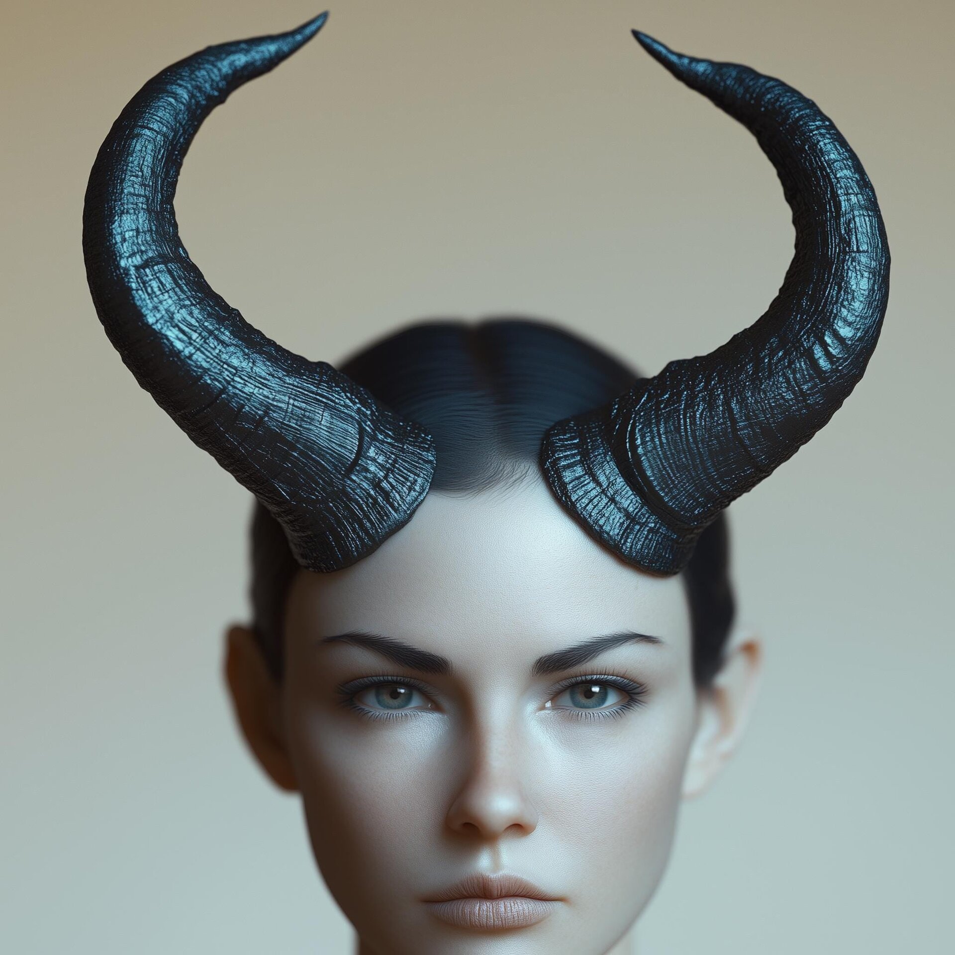 Curved Sorceress Horns Headband | 3D Printed Pair