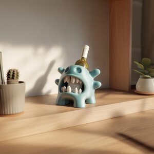 3D Printed Creature Wine Bottle Holder | Monster Display