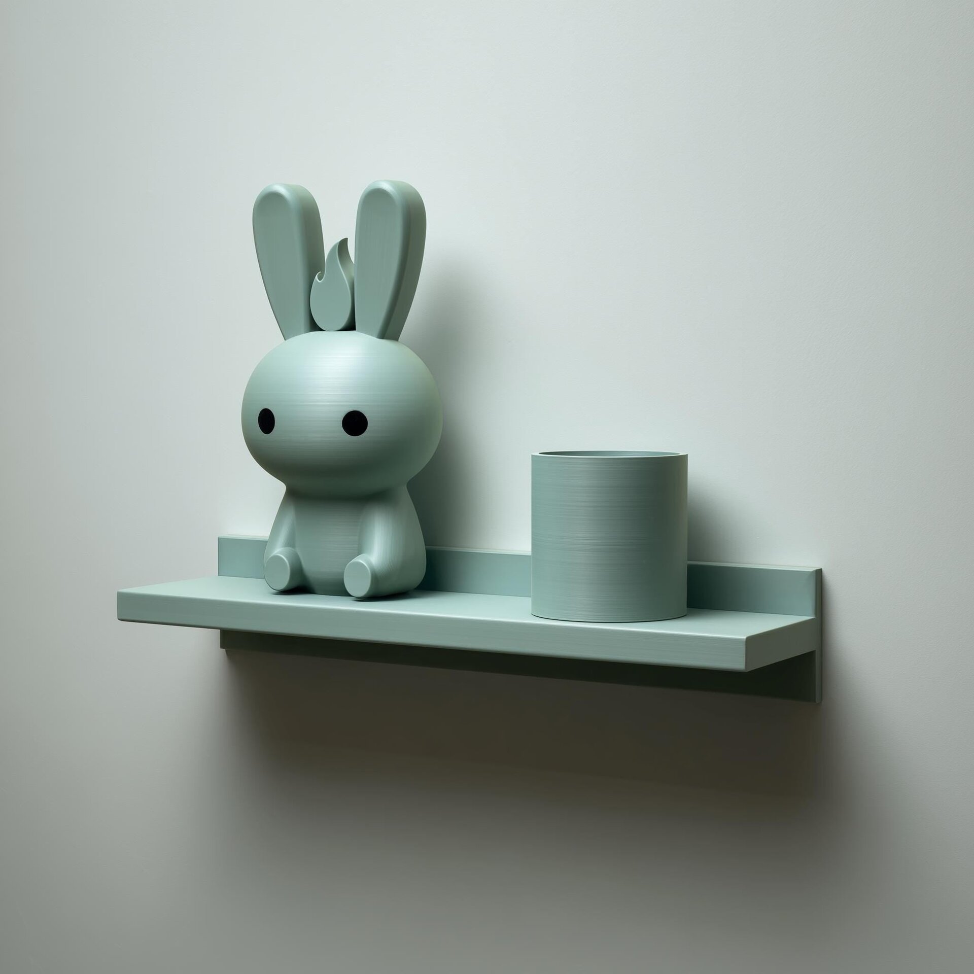 3D Printed Bunny Buddy Wall Shelf