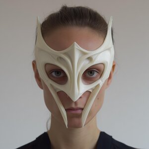 3D Printed Winged Fantasy Face Mask