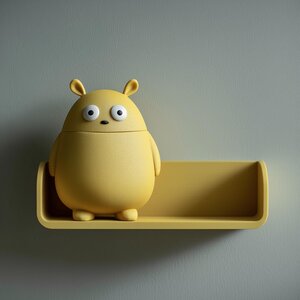 3D Printed Monster Hidden Storage Shelf