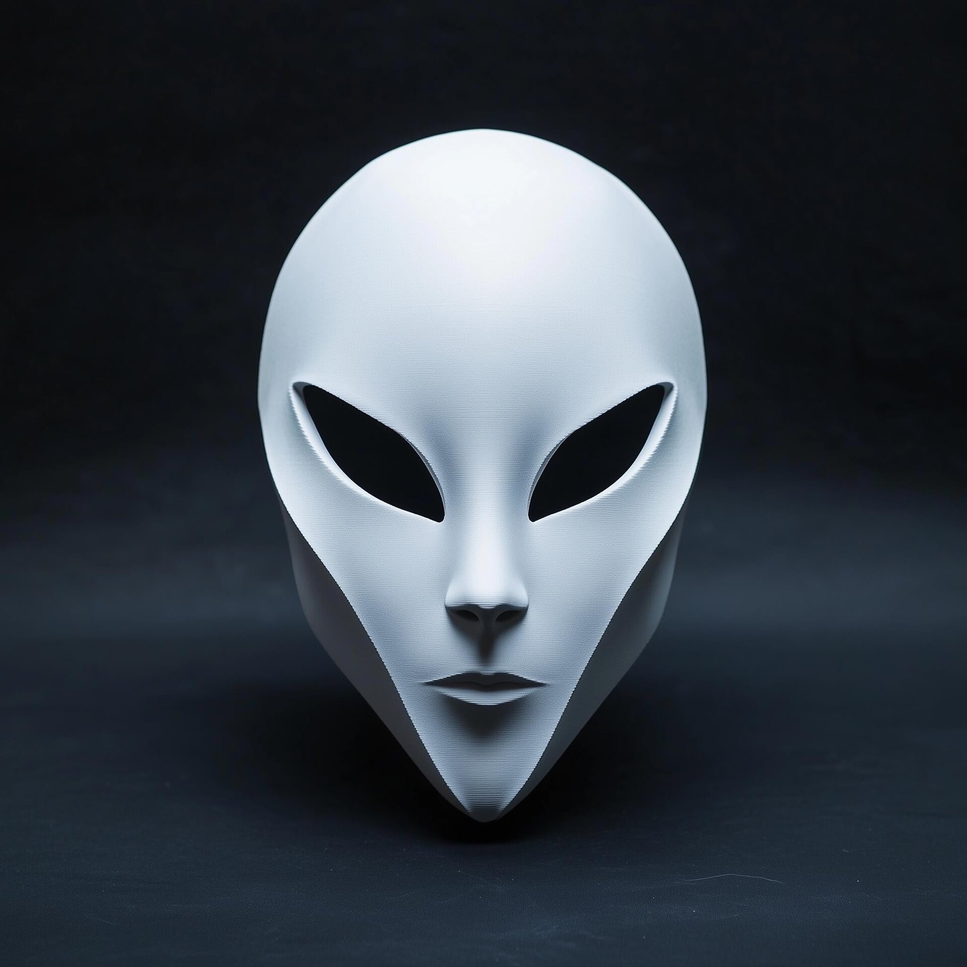 3D Printed Minimalist Alien Cosplay Mask
