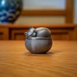 3D Printed Sleeping Woodland Animal Memorial Urn