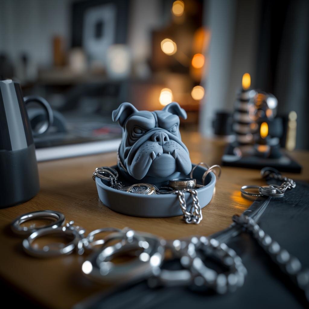 Bulldog Jewelry Organizer | 3D Printed Watch Tray