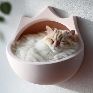 3D Printed Crown Wall Cat Bed