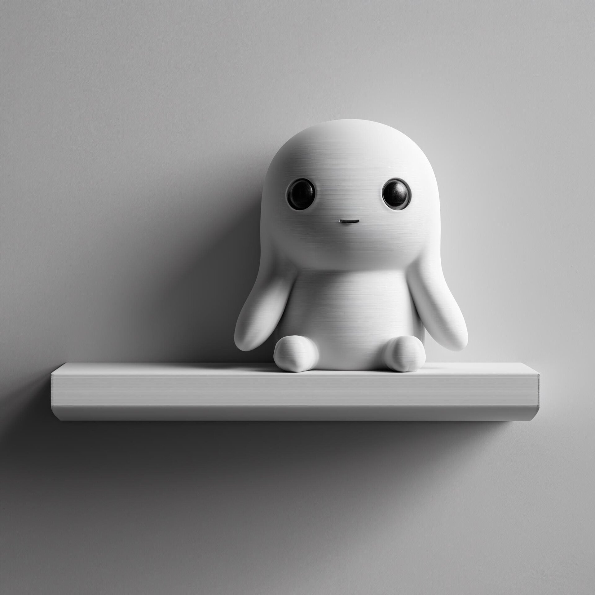 3D Printed Bunny Character Wall Shelf