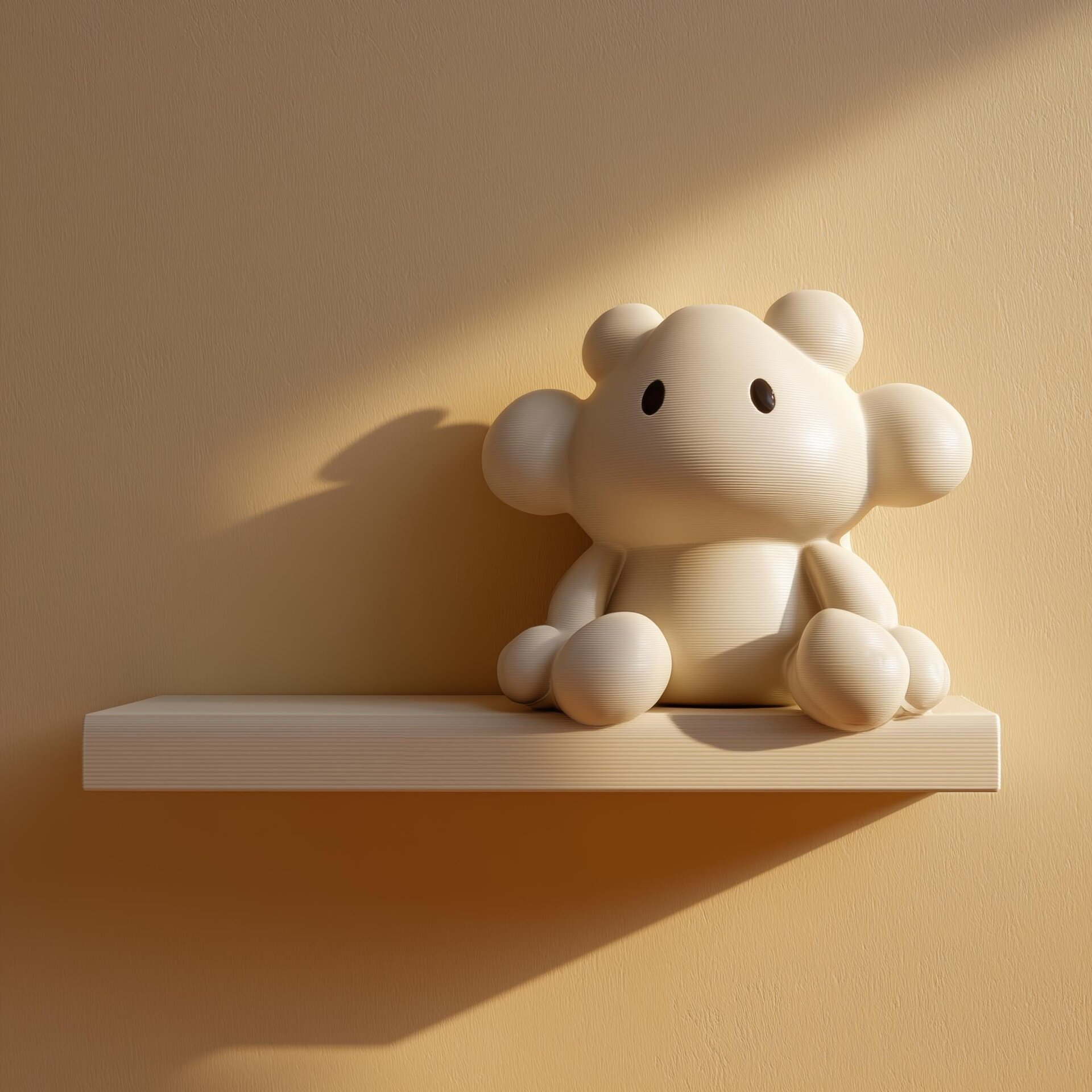3D Printed Cute Creature Wall Shelf