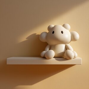 3D Printed Cute Creature Wall Shelf