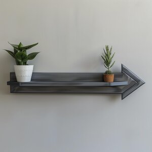 3D Printed Directional Arrow Wall Shelf