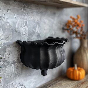 3D Printed Witch Cauldron Wall Shelf