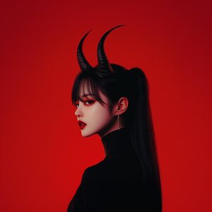 Curved Fantasy Horns Headband | Lightweight 3D Printed Pair