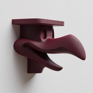 3D Printed Beaked Creature Wall Shelf | Fantasy Display Ledge
