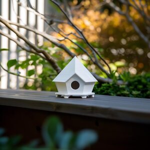3D Printed Geometric Birdhouse Decor | Modern Ornament