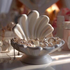 Seashell Jewelry Organizer | Shell Ring Holder | Coastal Trinket Dish